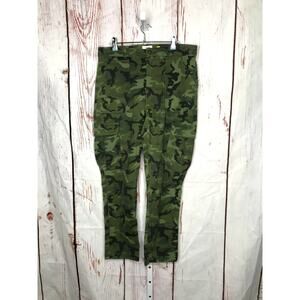 The North Face Heritage high waist tapered leg camo print crop cargo jeans